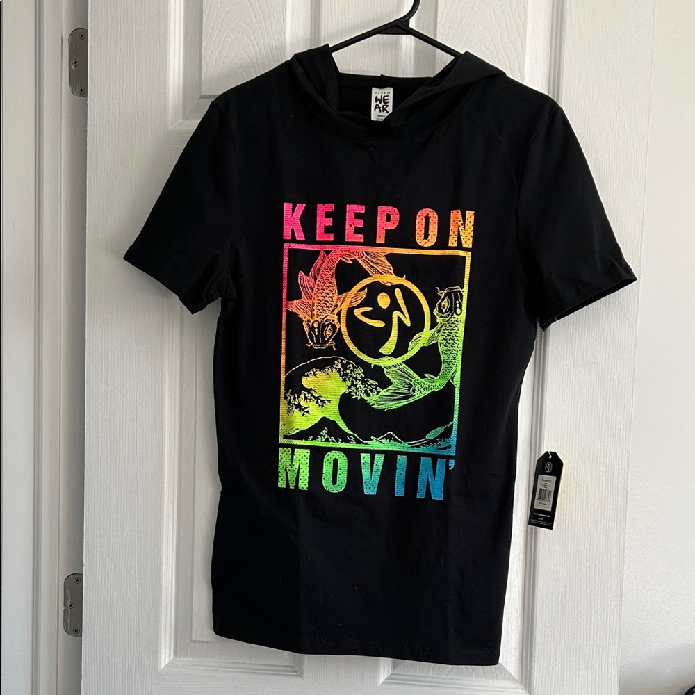 ZUMBA Black Keep On Movin' Men’s Hoodie